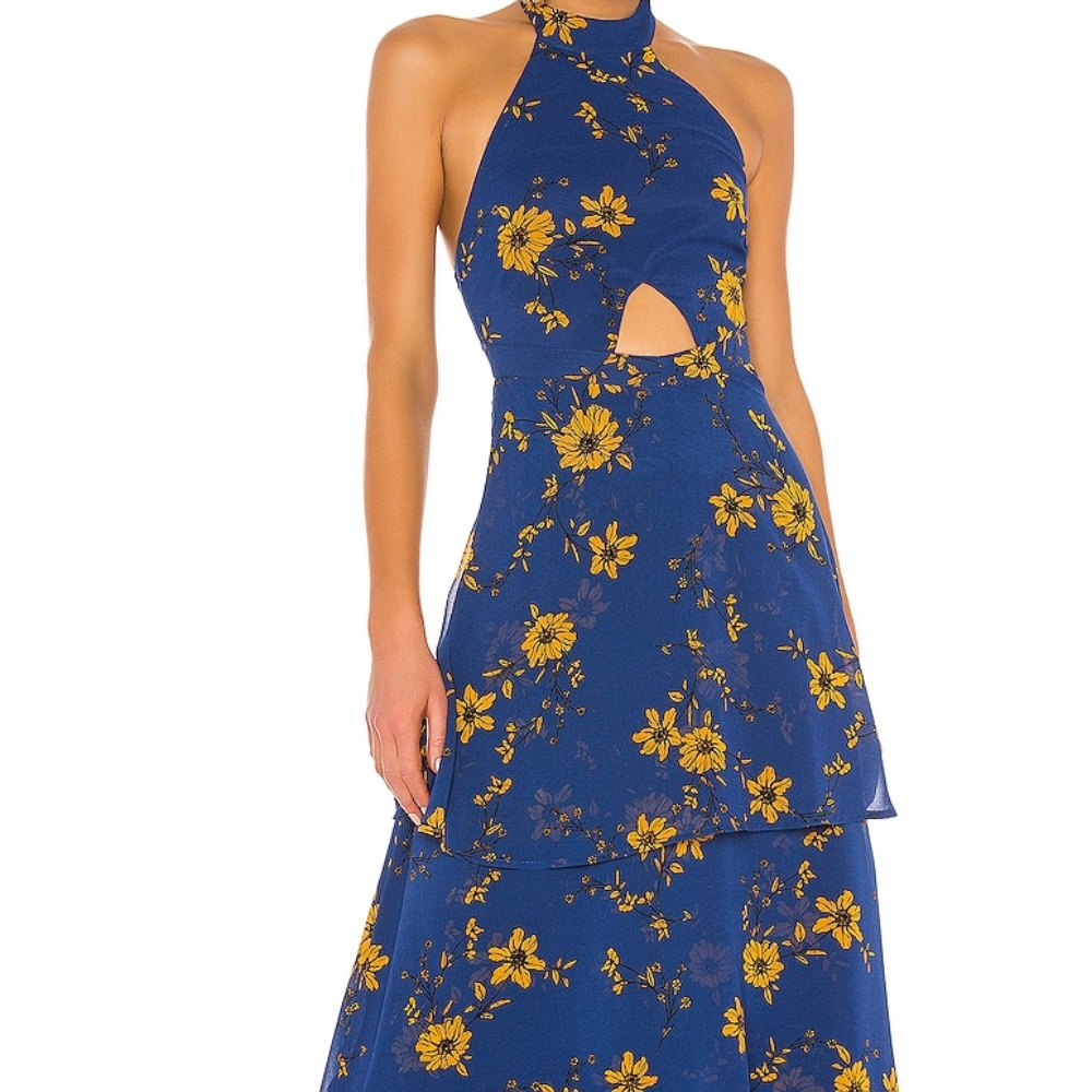 Sunflower Floral Flowy Dress